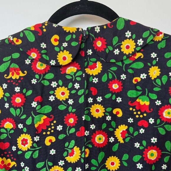 Vintage Cotton Maxi Dress sz M - Picture 3 of 6